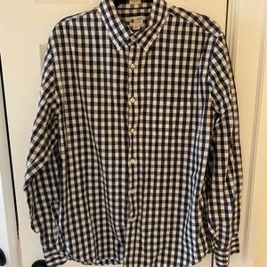 JCrew Men’s Tailored Shirt Black and White Check